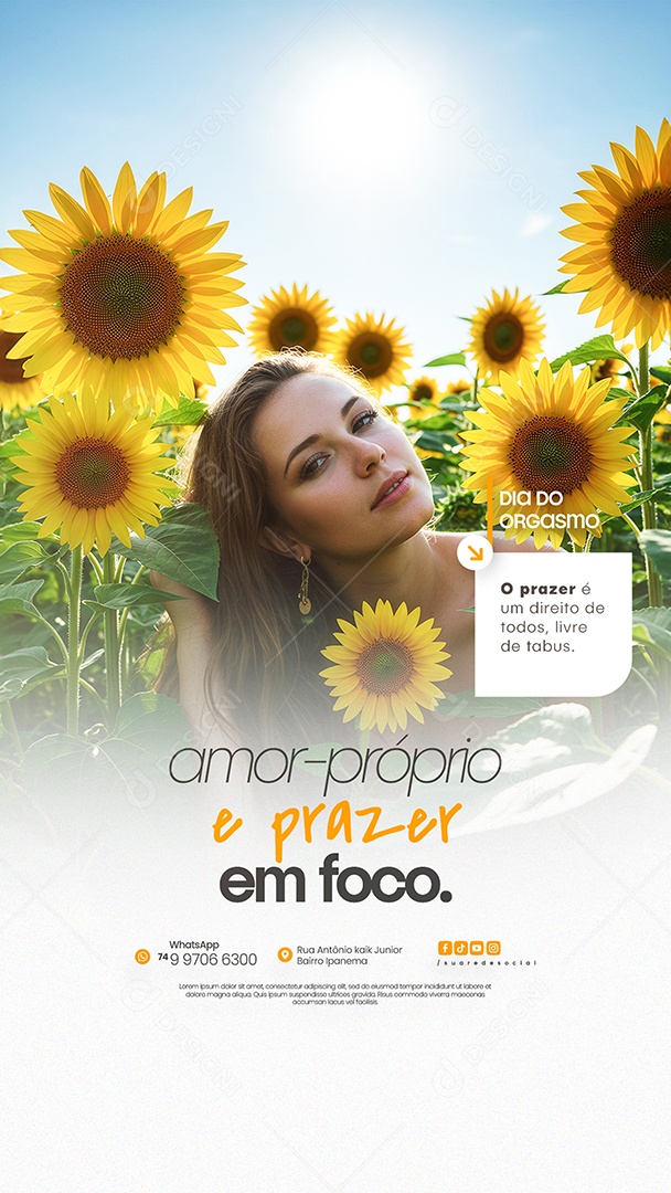 Story Dia do Orgasmo Social Media PSD Editável