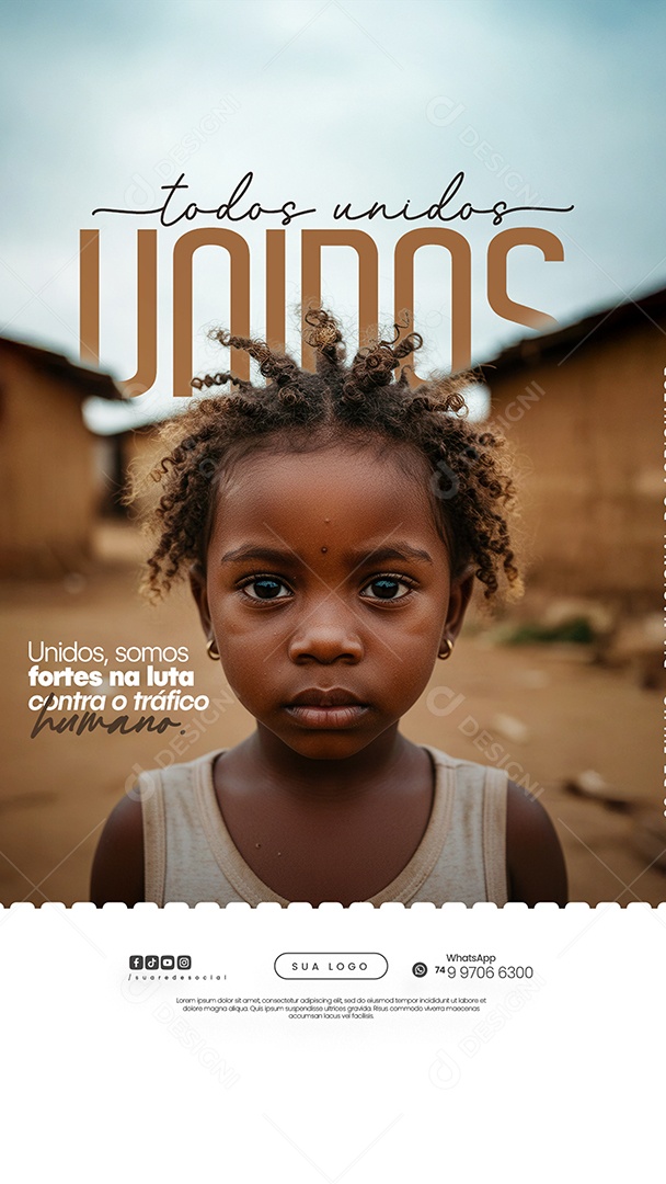 Story Dia Mundial de Combate ao Tráfico de Pessoas Social Media PSD Editável