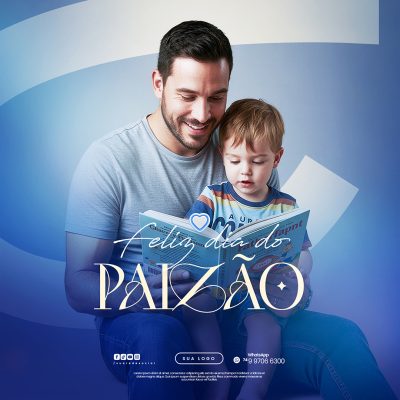 Feliz Dia dos Pais Social Media PSD Editável