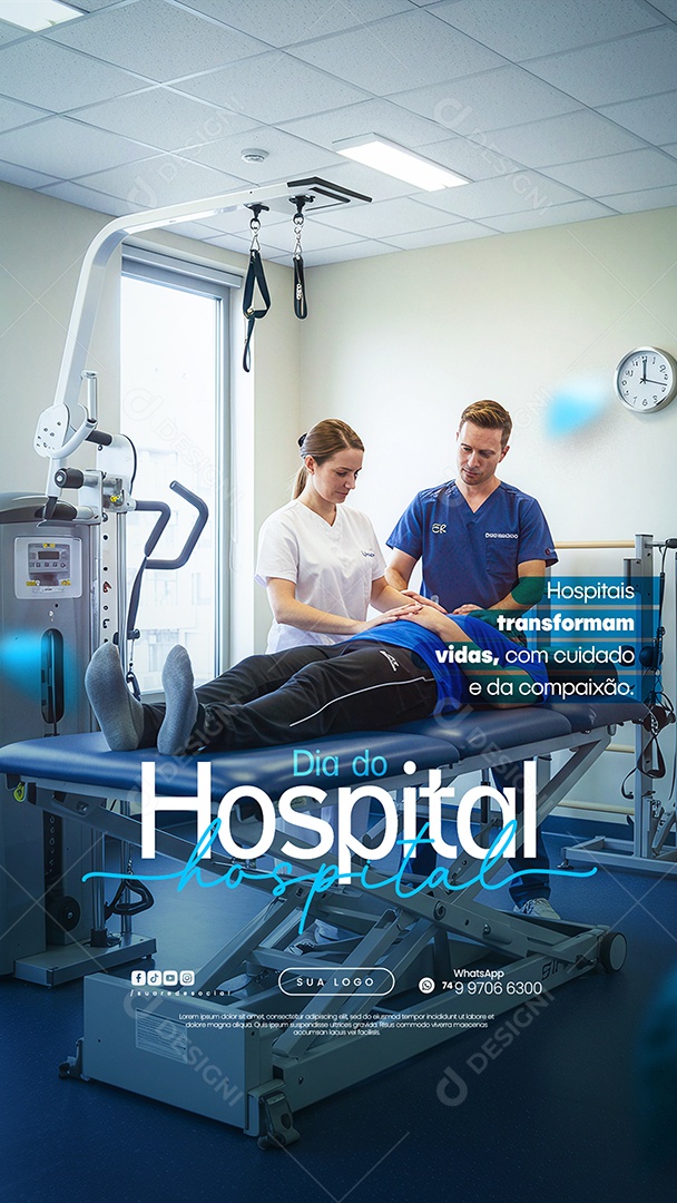 Story Dia do Hospital Social Media PSD Editável