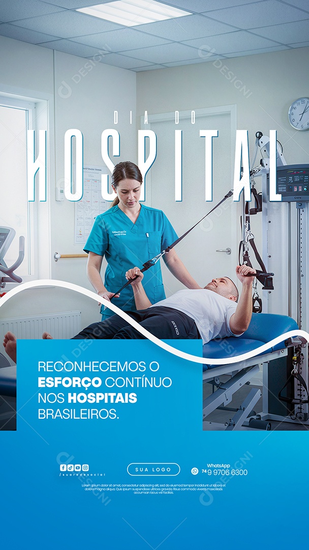 Story Dia do Hospital Social Media PSD Editável