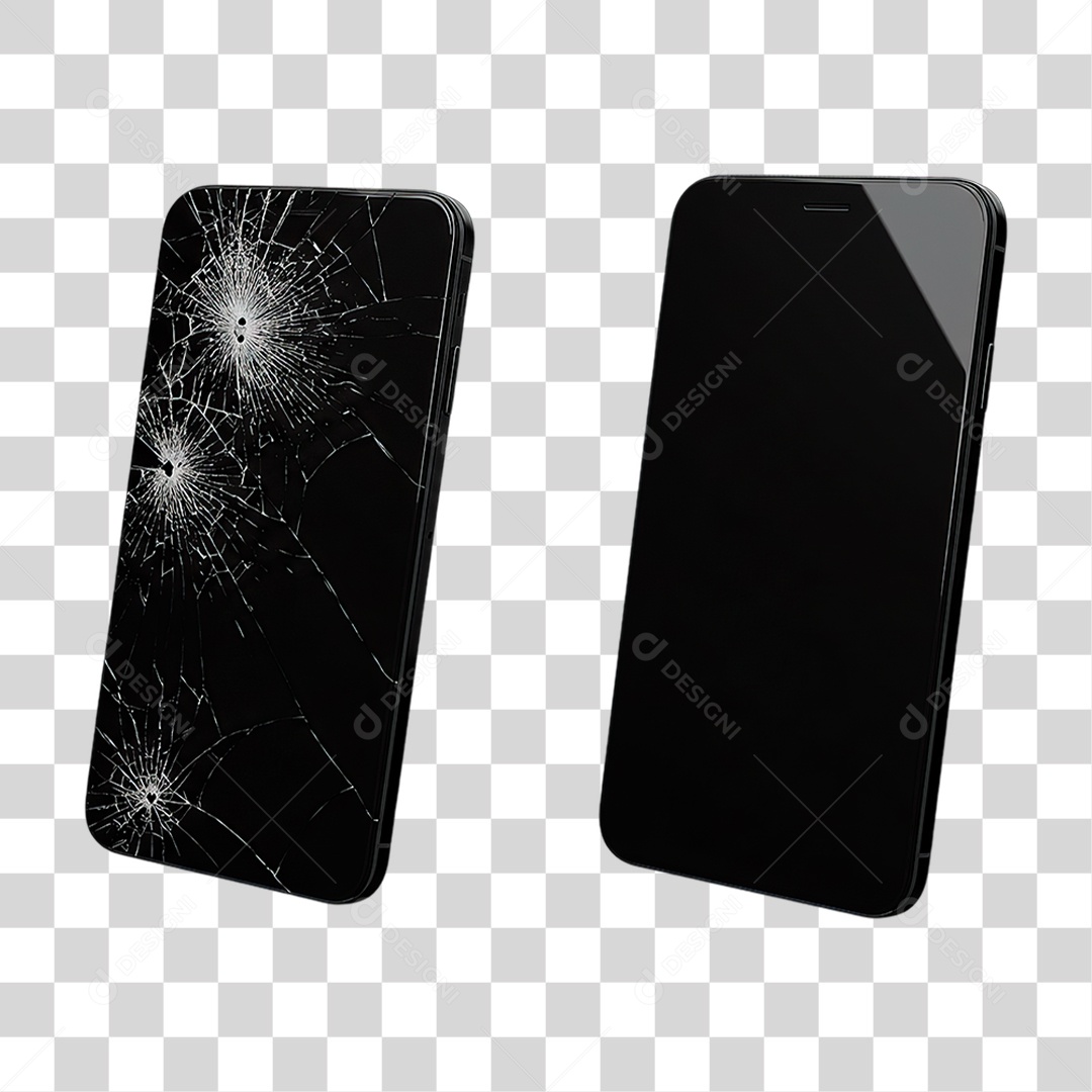Antes e Depois Conserto de Celular PNG Transparente
