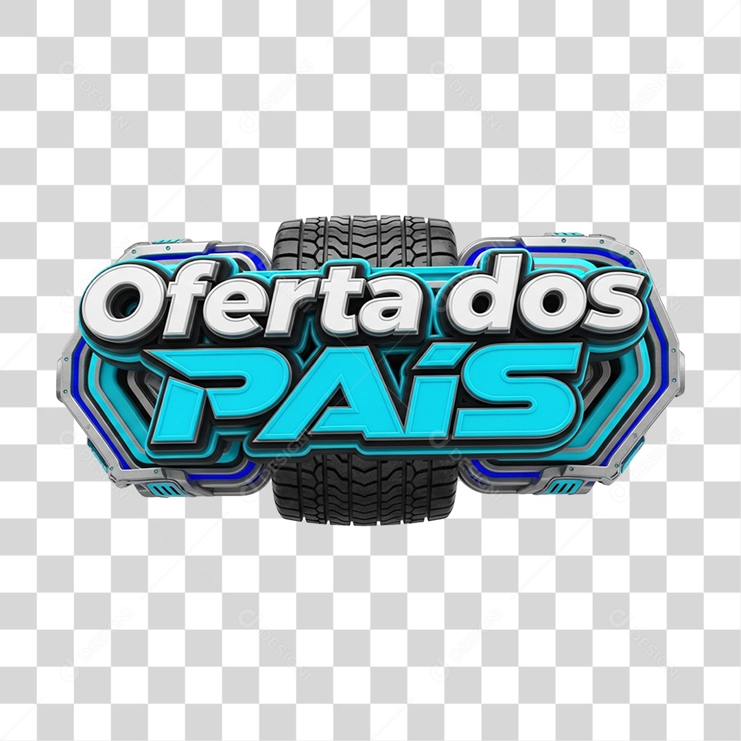 Selo 3D Ofertas dos Pais PNG Transparente