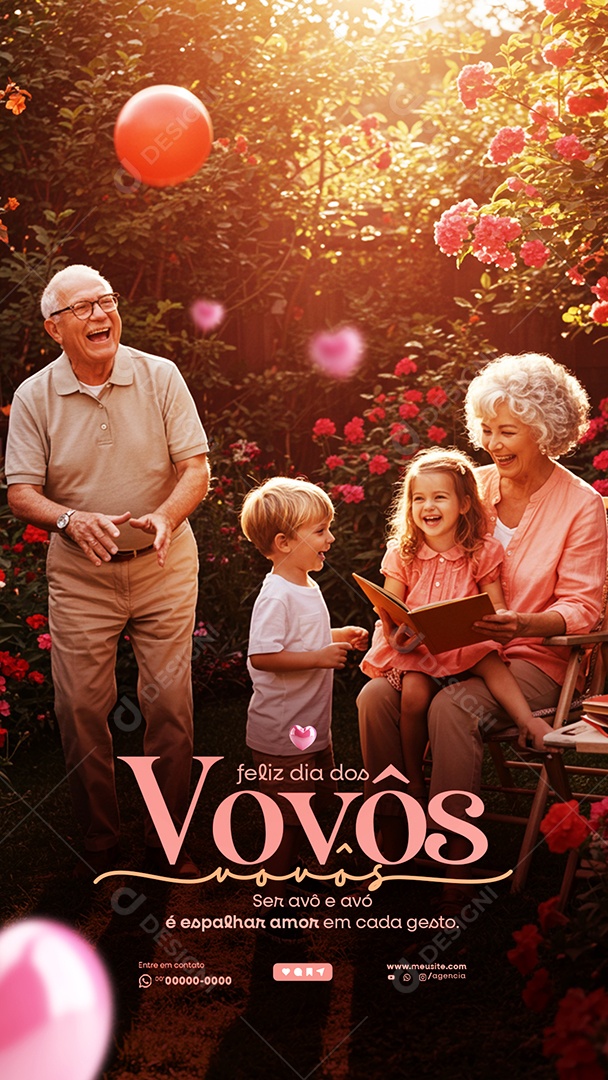 Story Dia dos Avós 26 de Julho Social Media PSD Editável