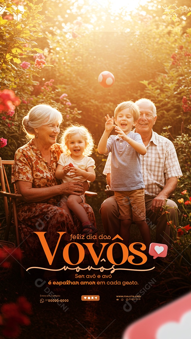 Story Dia dos Avós 26 de Julho Social Media PSD Editável