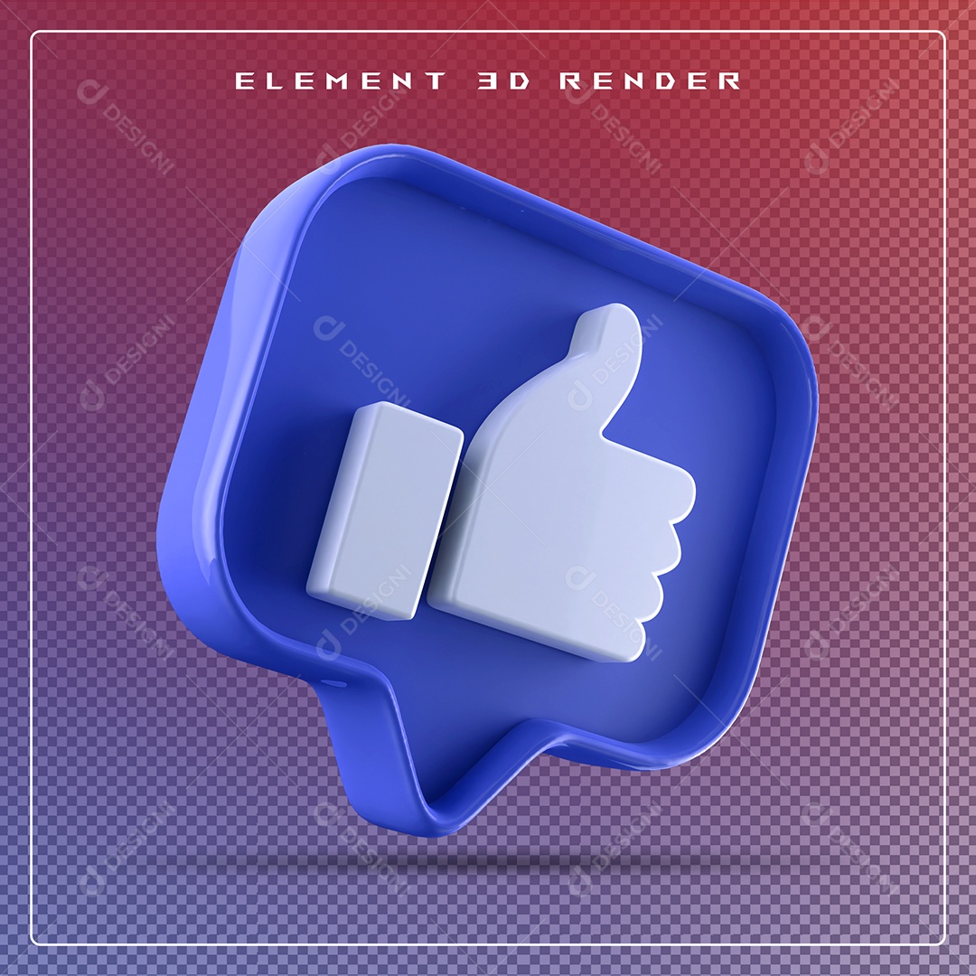 Ícone 3D Emoji Beleza Elemento para Composição PSD