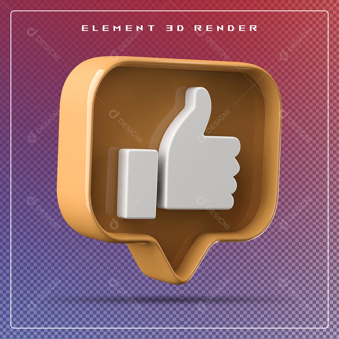 Ícone 3D Emoji Beleza Elemento para Composição PSD