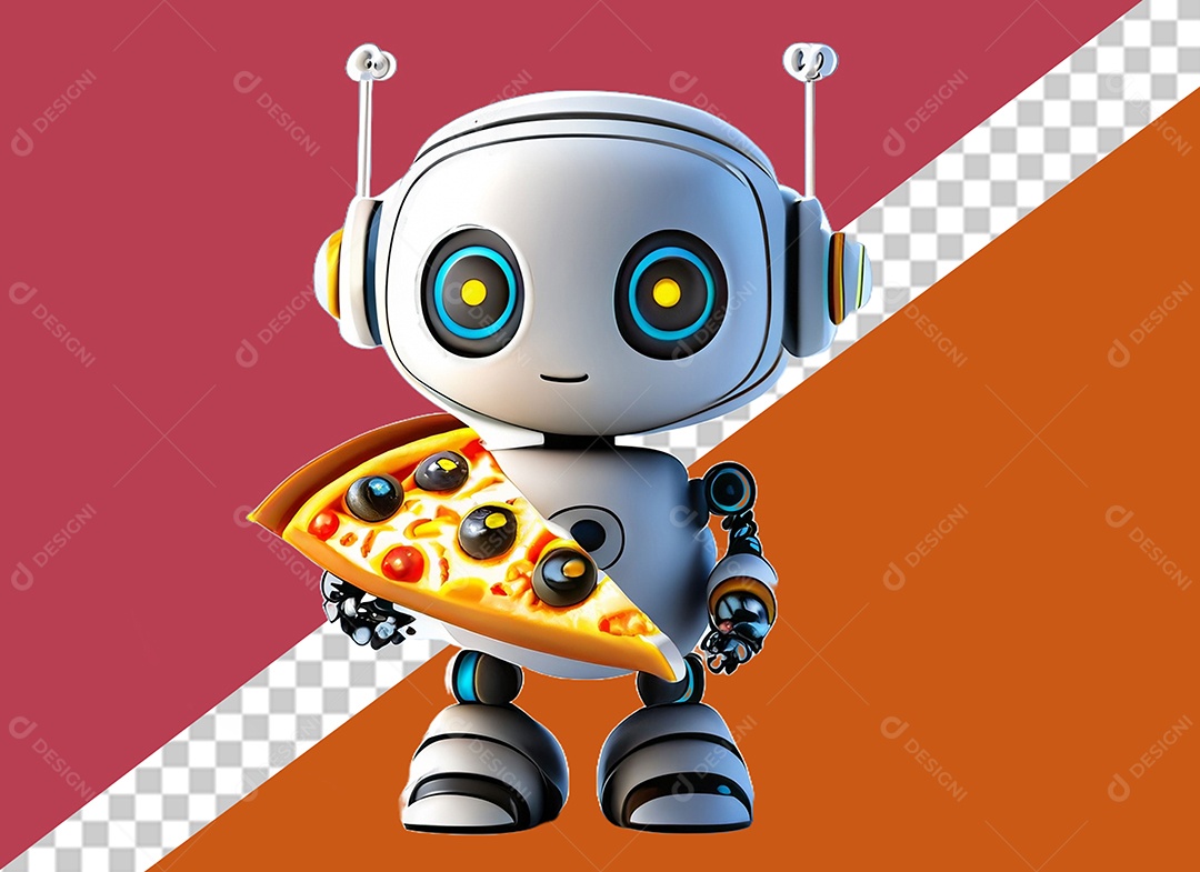 Robô Personagem 3D Para Composição PSD