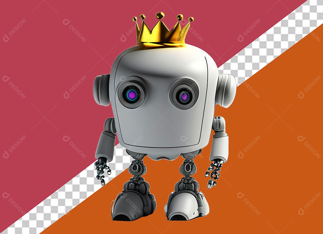 Robô Personagem 3D Para Composição PSD