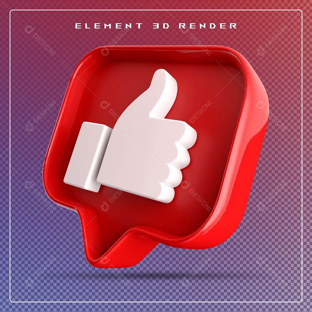 Ícone 3D Emoji Beleza Elemento para Composição PSD