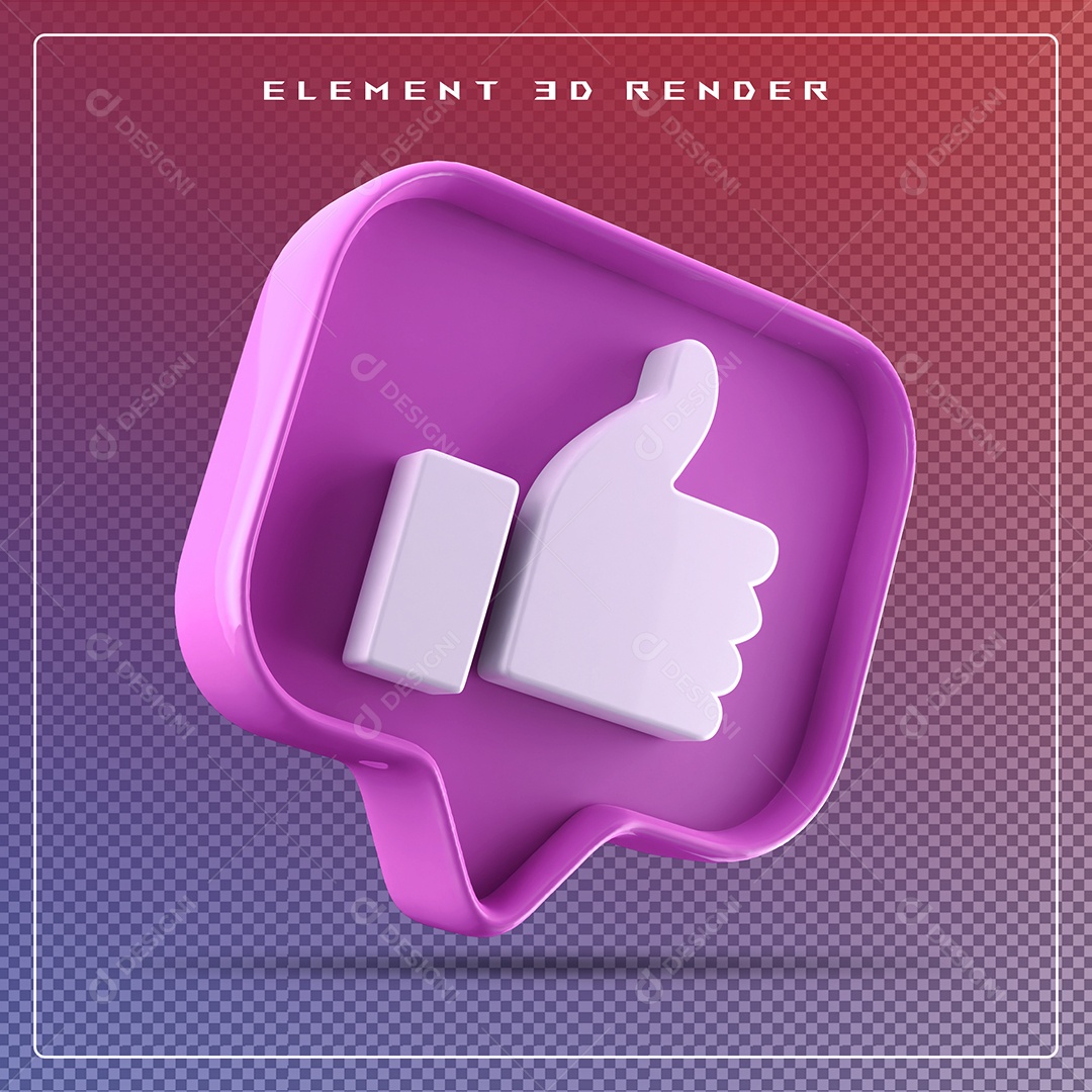 Ícone 3D Emoji Beleza Elemento para Composição PSD