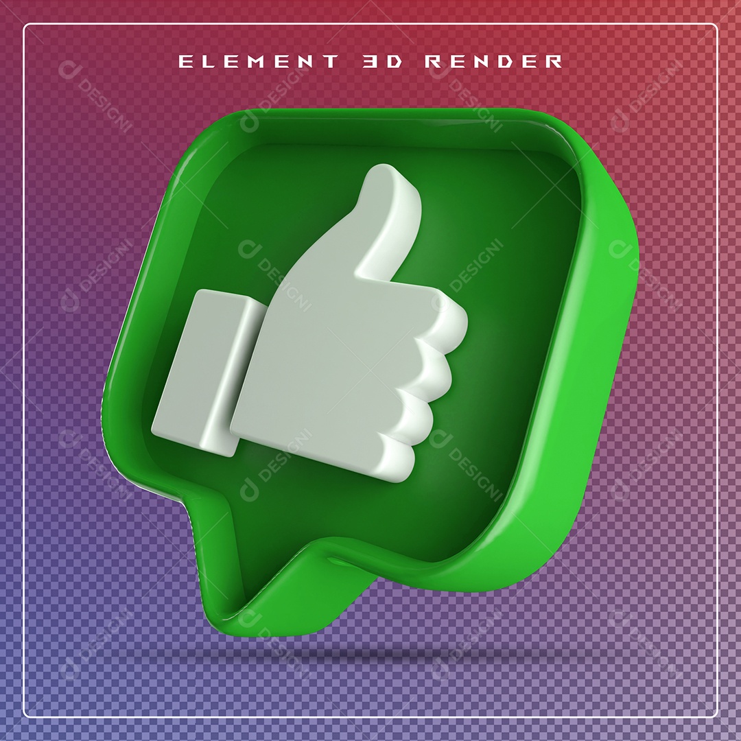 Ícone 3D Emoji Beleza Elemento para Composição PSD