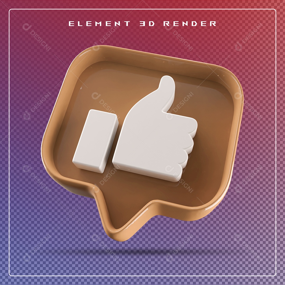 Ícone 3D Emoji Beleza Elemento para Composição PSD