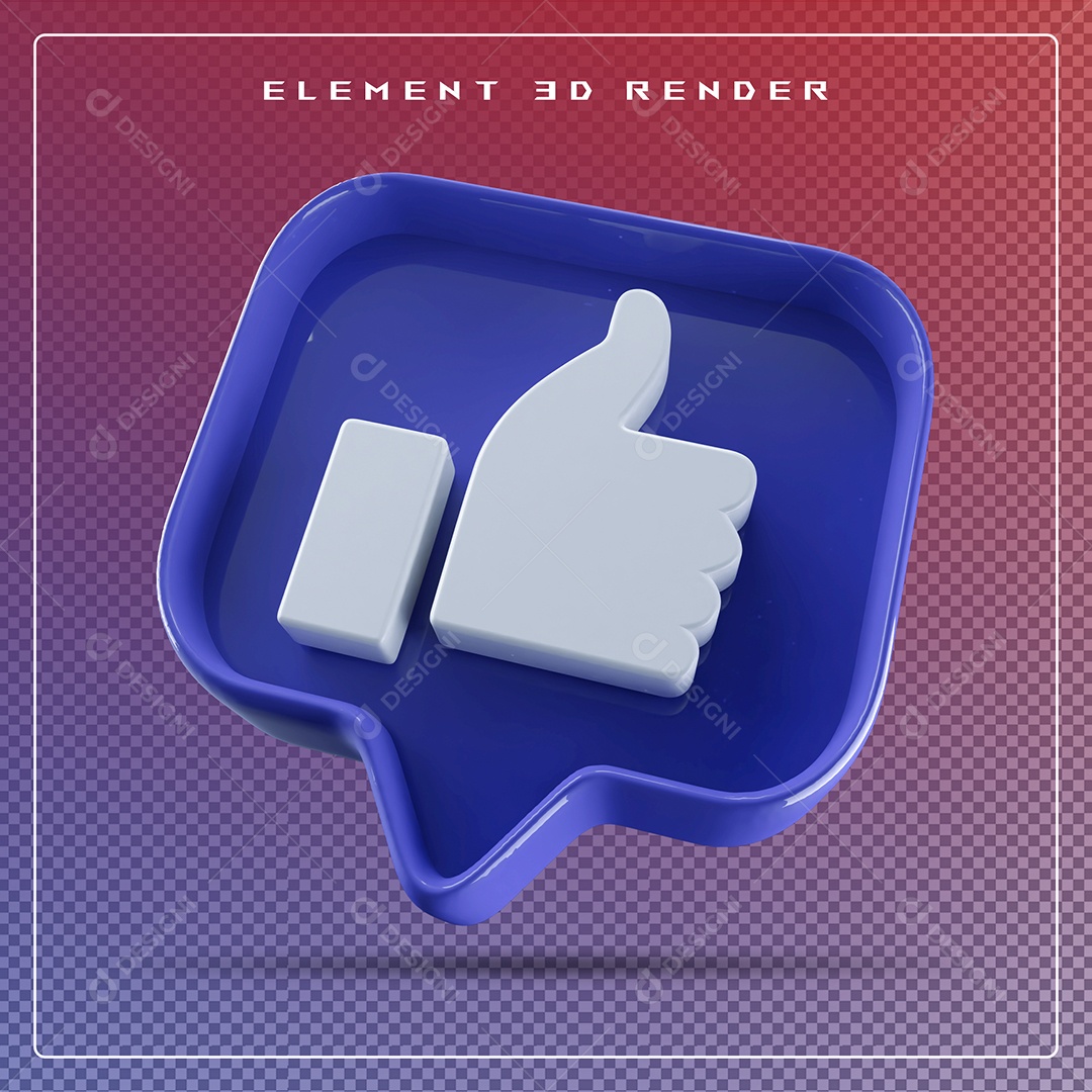 Ícone 3D Emoji Beleza Elemento para Composição PSD