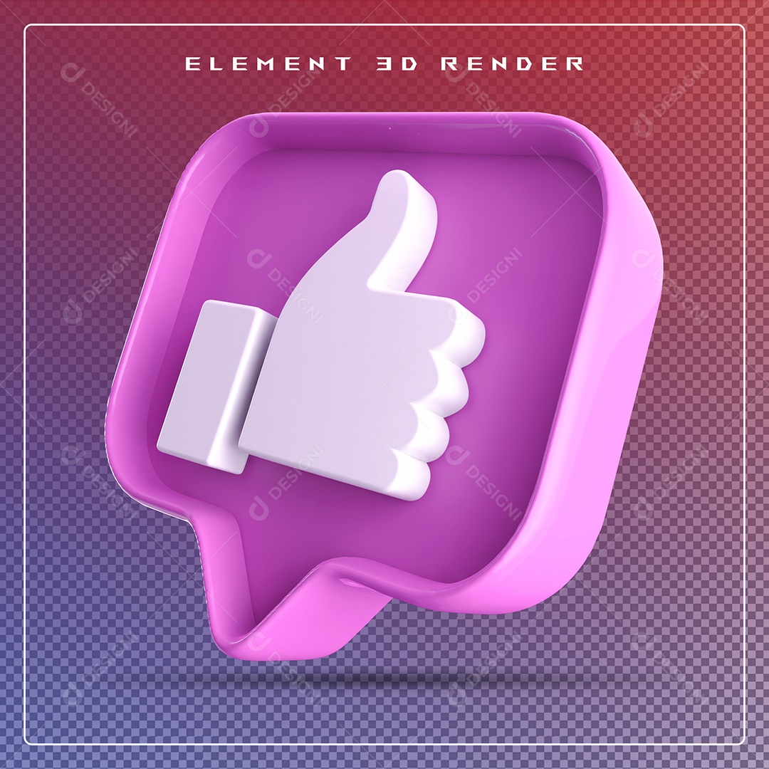 Ícone 3D Emoji Beleza Elemento para Composição PSD