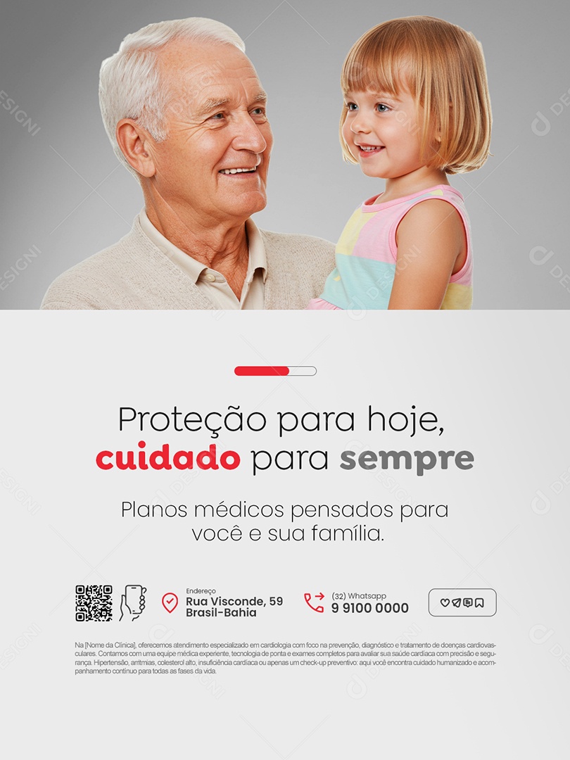 Convênio Médico Proteção para Hoje Social Media PSD Editável