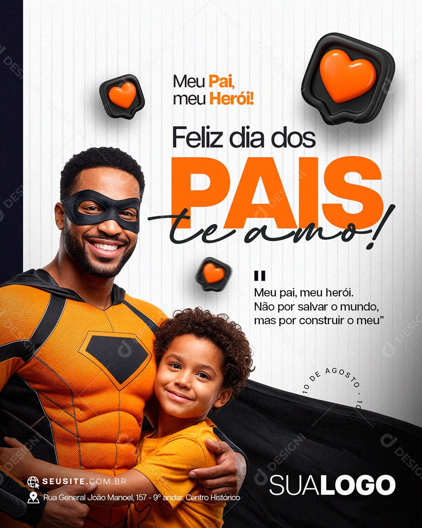 Marketing Dia dos Pais Social Media PSD Editável