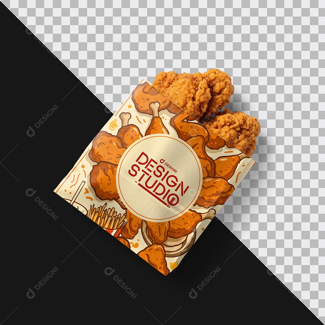 Mockup Embalagem Fast Food PSD Editável