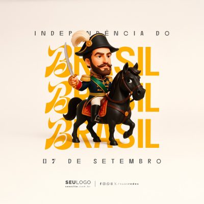 Dia da Independência do Brasil 07 de Setembro Social Media PSD Editável