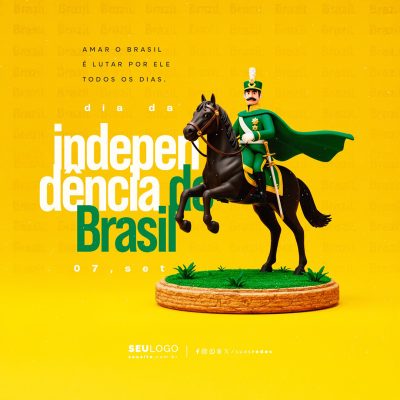 Dia da Independência do Brasil 07 de Setembro Social Media PSD Editável