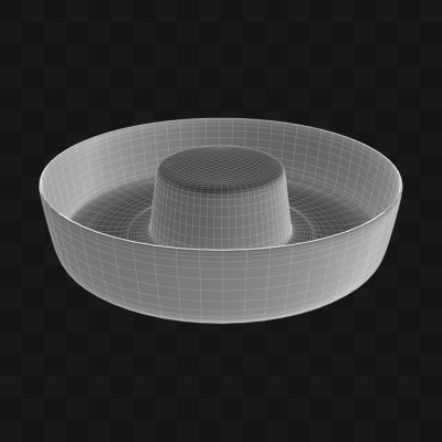 Forma Refratária Redonda - Modelo 3D