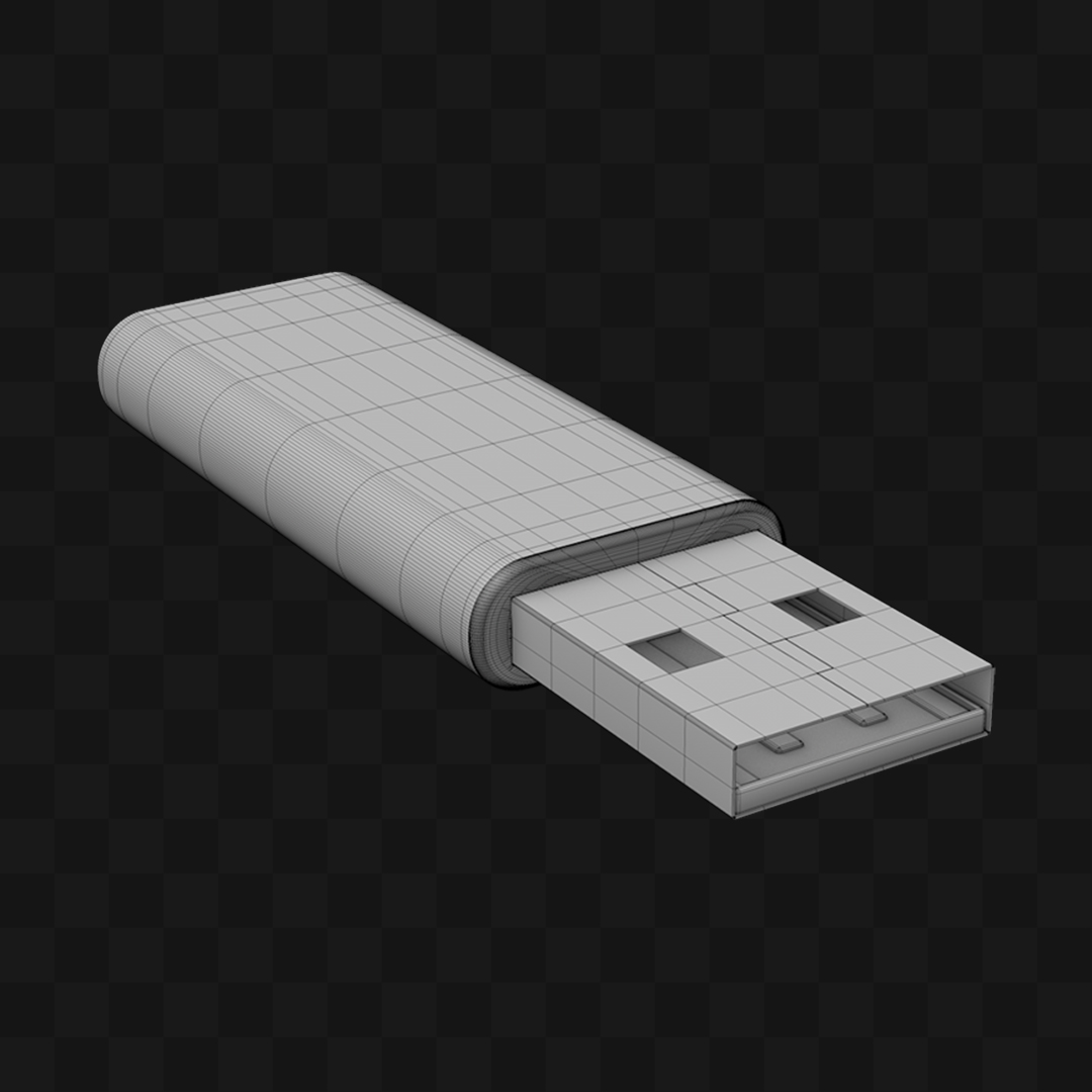 Unidade USB - Modelo 3D