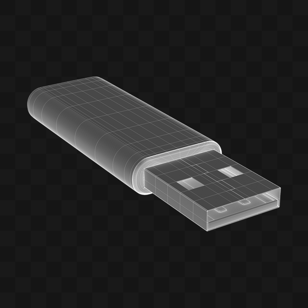 Unidade USB - Modelo 3D