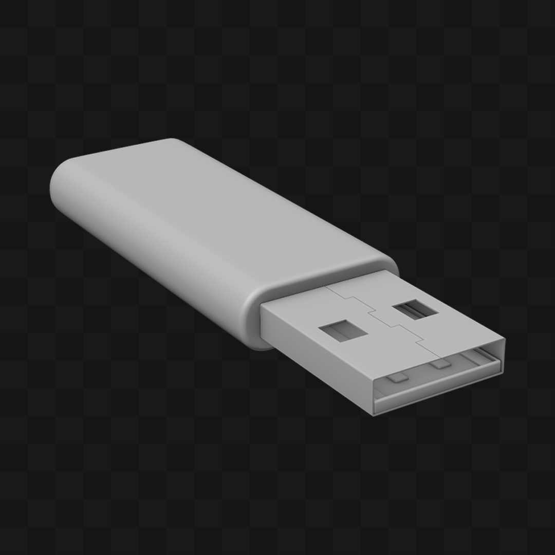 Unidade USB - Modelo 3D