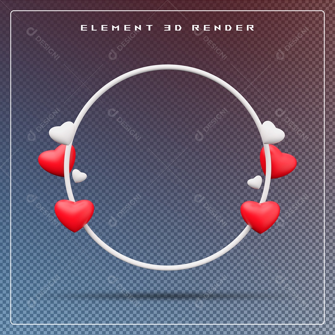 Podio Branco E Vermelho Elemento 3D Para Composição PSD