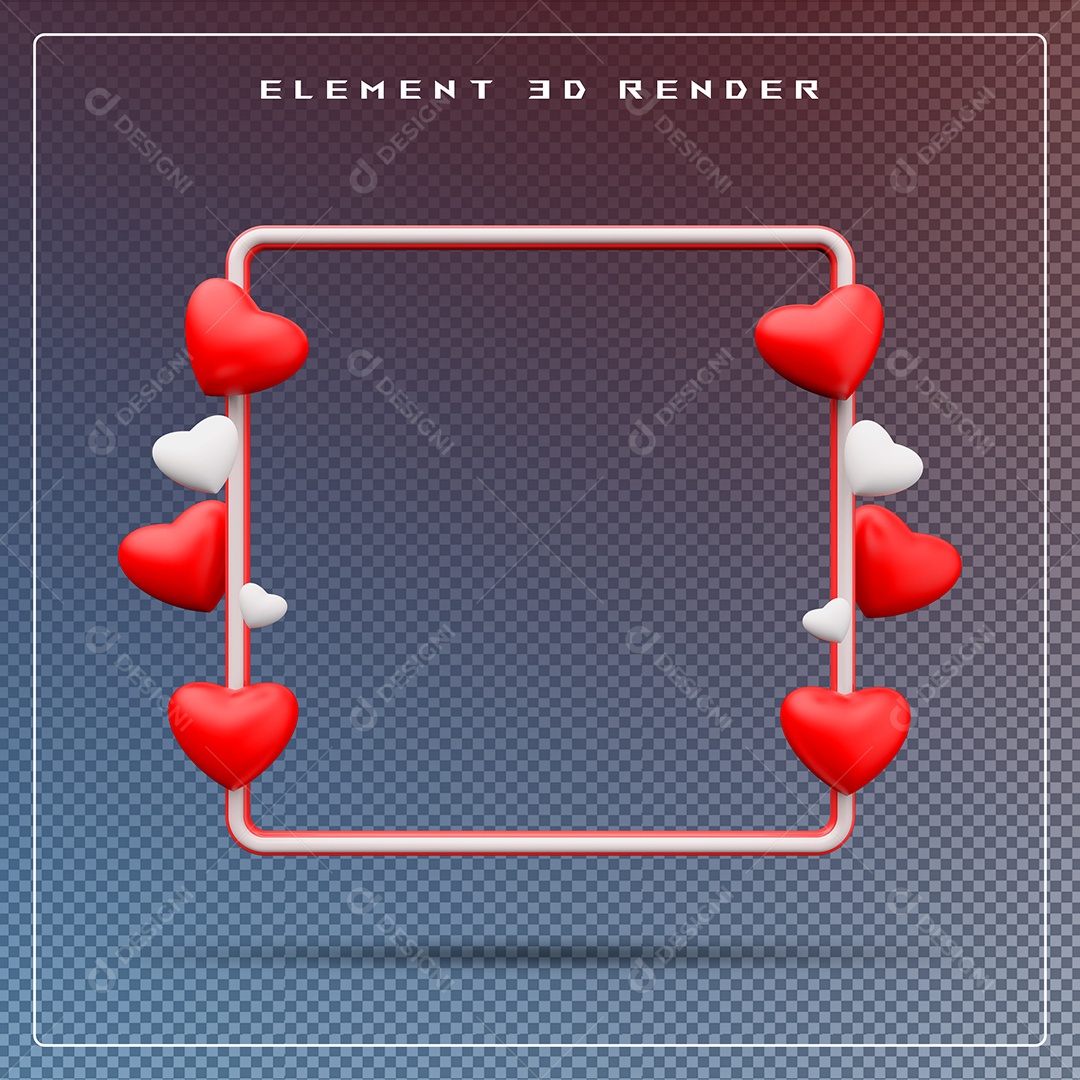 Podio Branco E Vermelho Elemento 3D Para Composição PSD