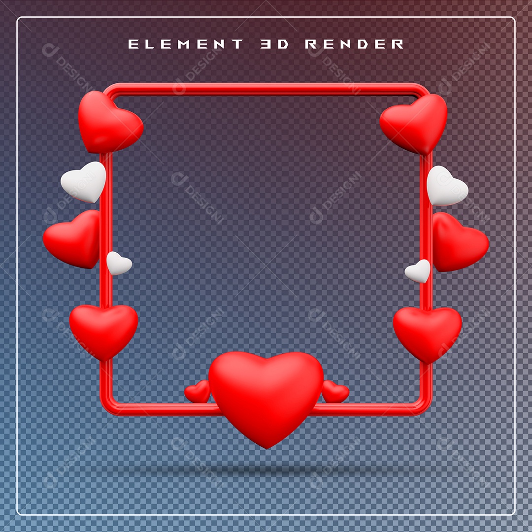 Podio Branco E Vermelho Elemento 3D Para Composição PSD