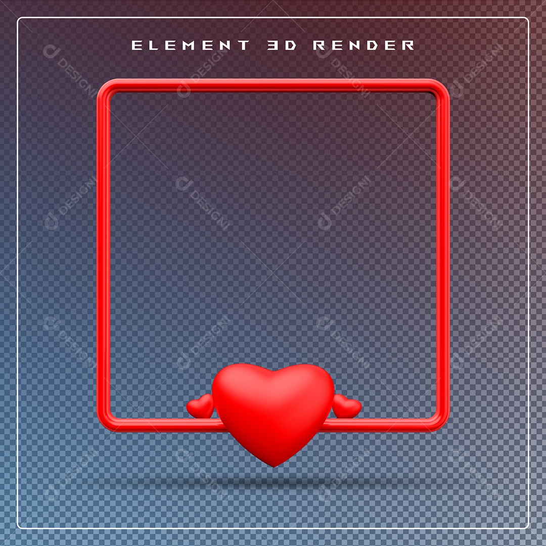 Podio Vermelho Elemento 3D Para Composição PSD