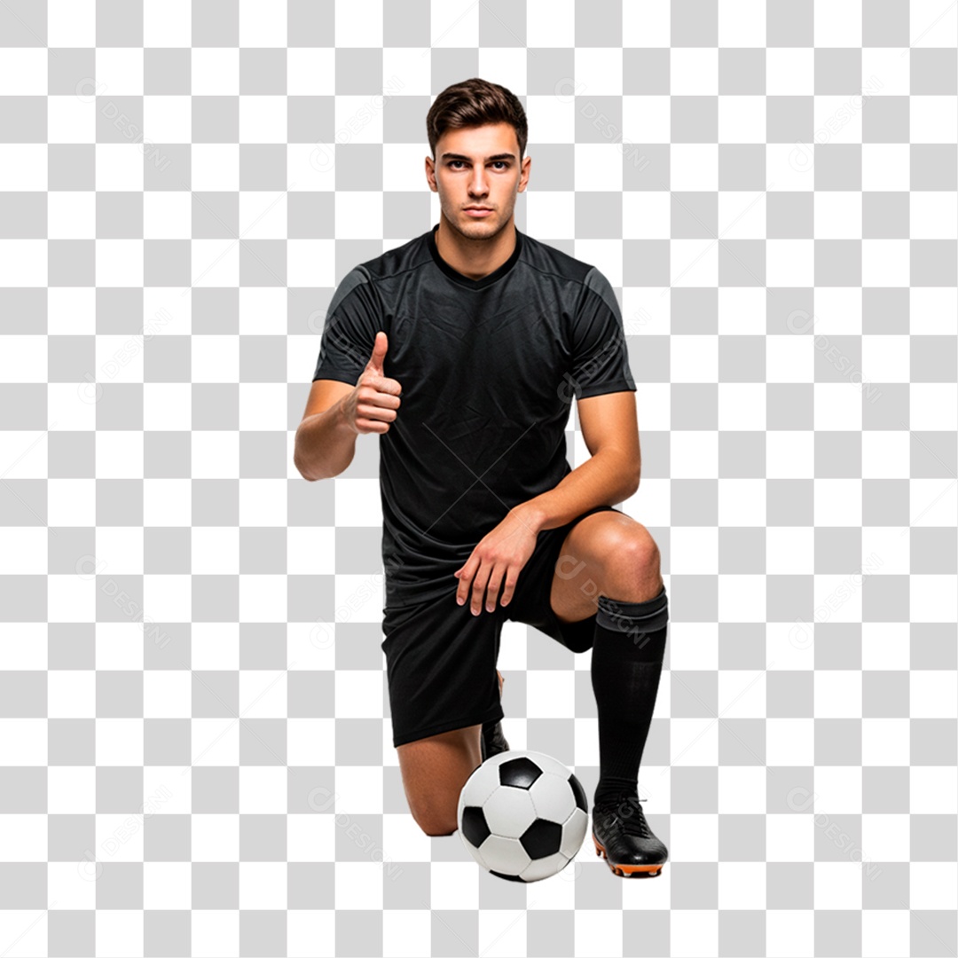 Jogador de Futebol PNG Transparente