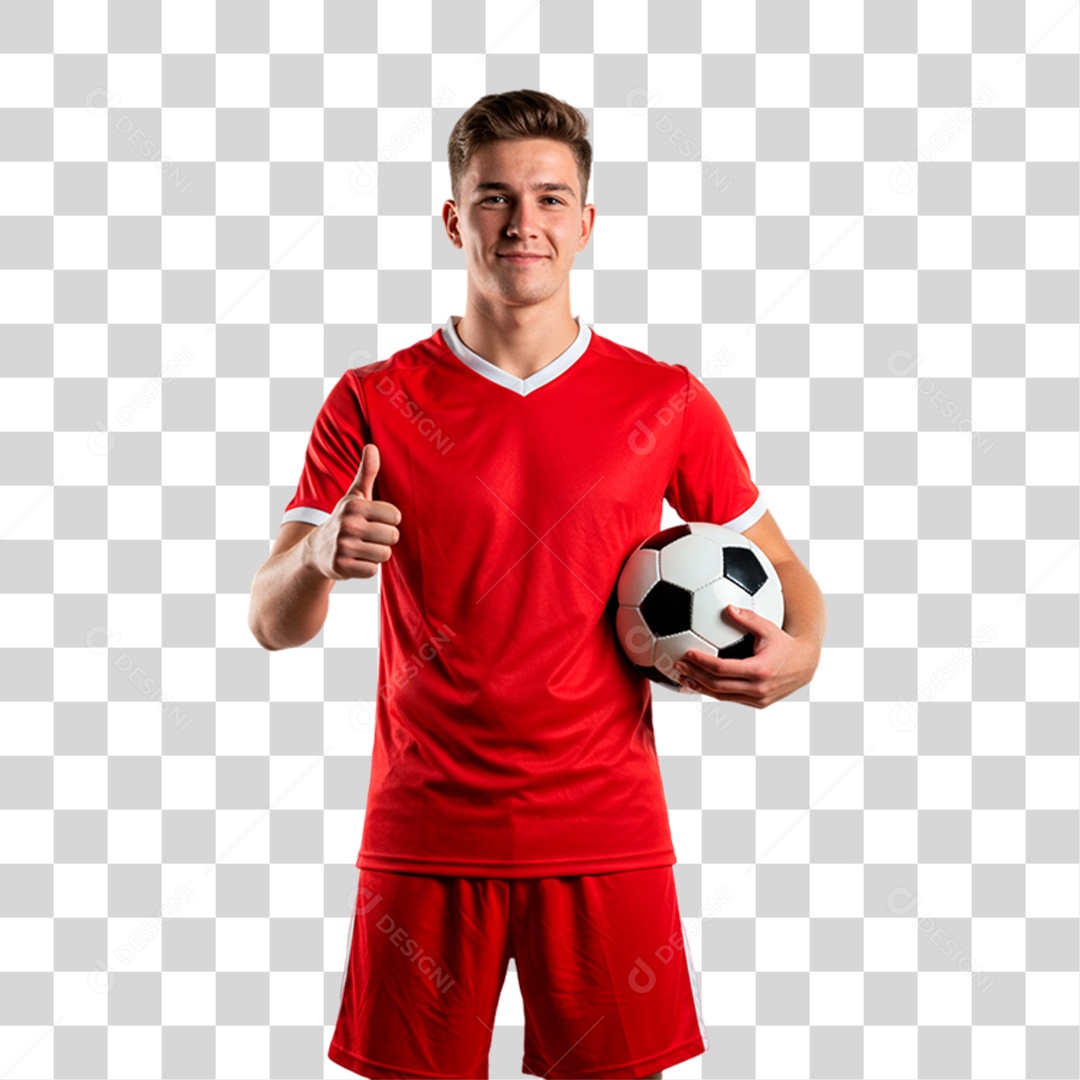 Jogador de Futebol PNG Transparente