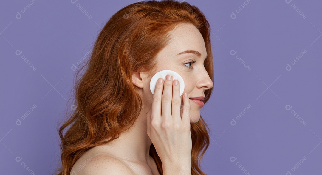 Linda mulher em um dia de beleza