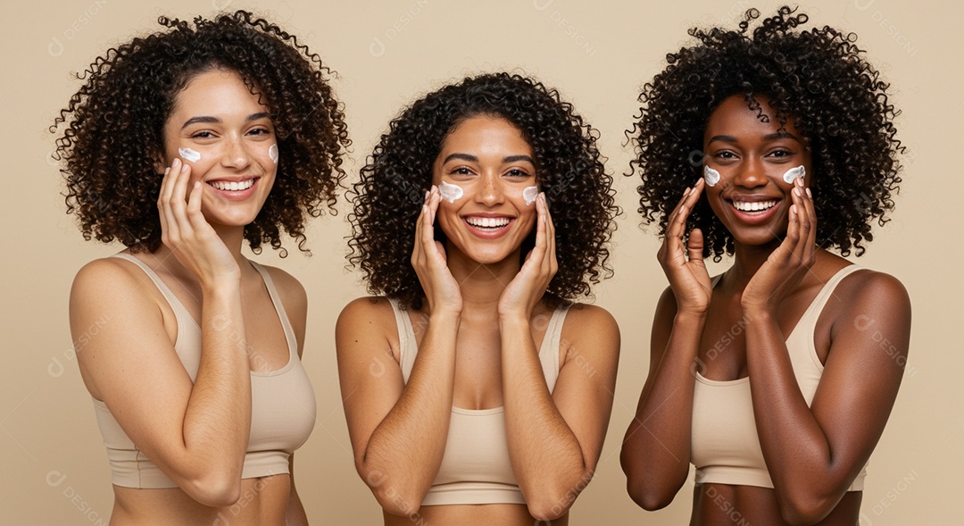 Lindas mulheres em um dia de beleza