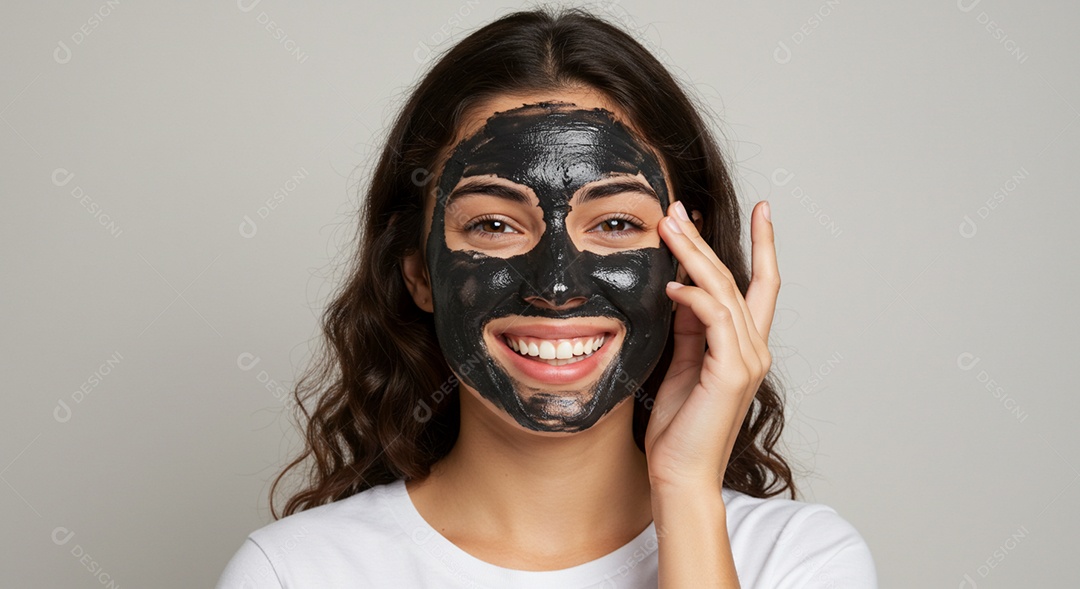 Linda mulher em um dia de beleza