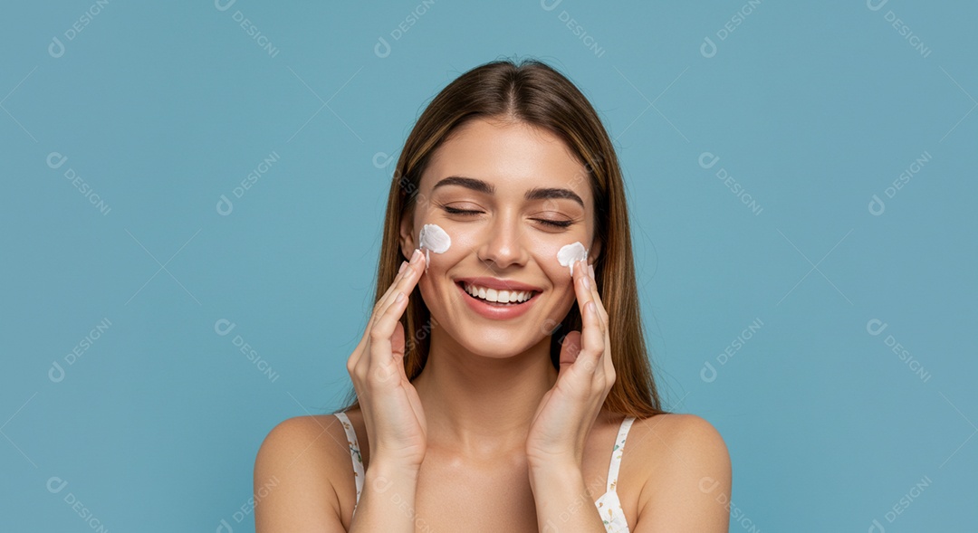 Linda mulher em um dia de beleza