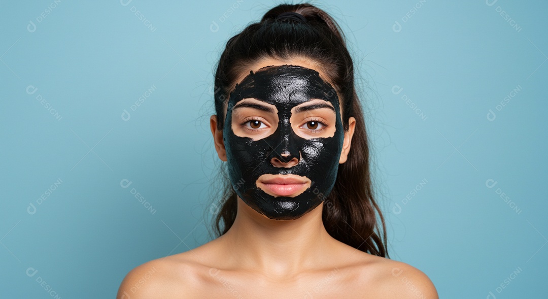 Linda mulher em um dia de beleza