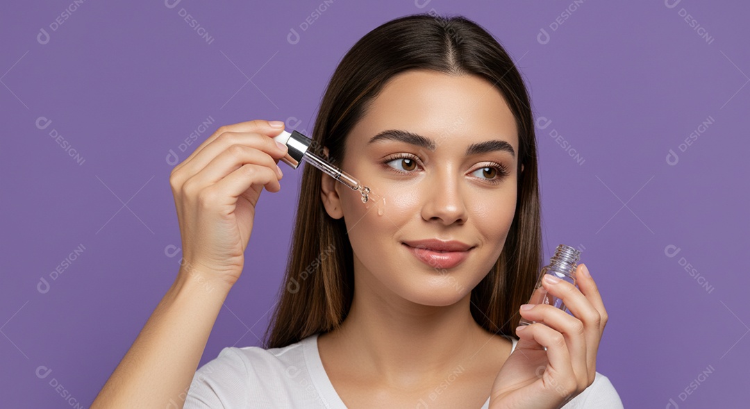 Linda mulher em um dia de beleza