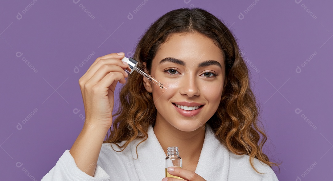 Linda mulher em um dia de beleza