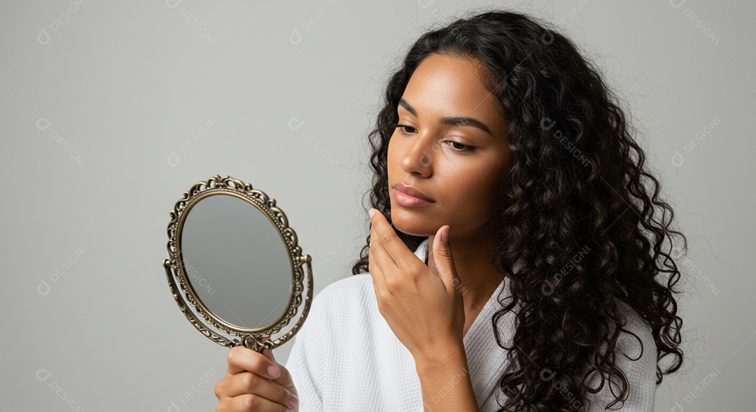 Linda mulher negra em um dia de beleza