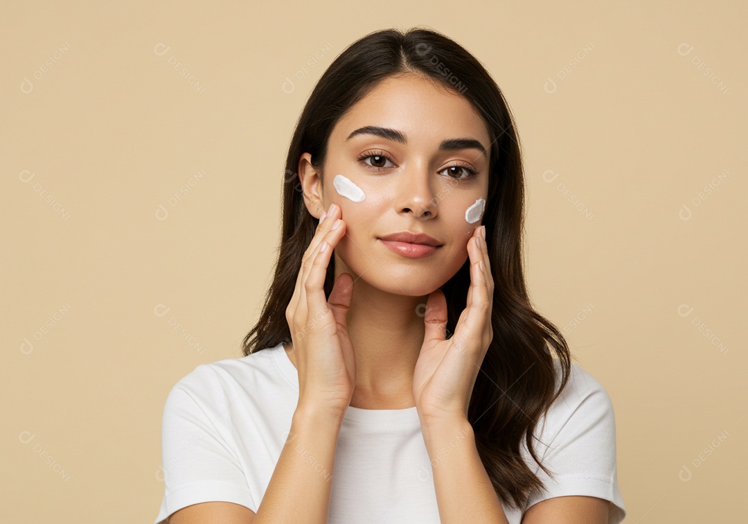 Linda mulher em um dia de beleza