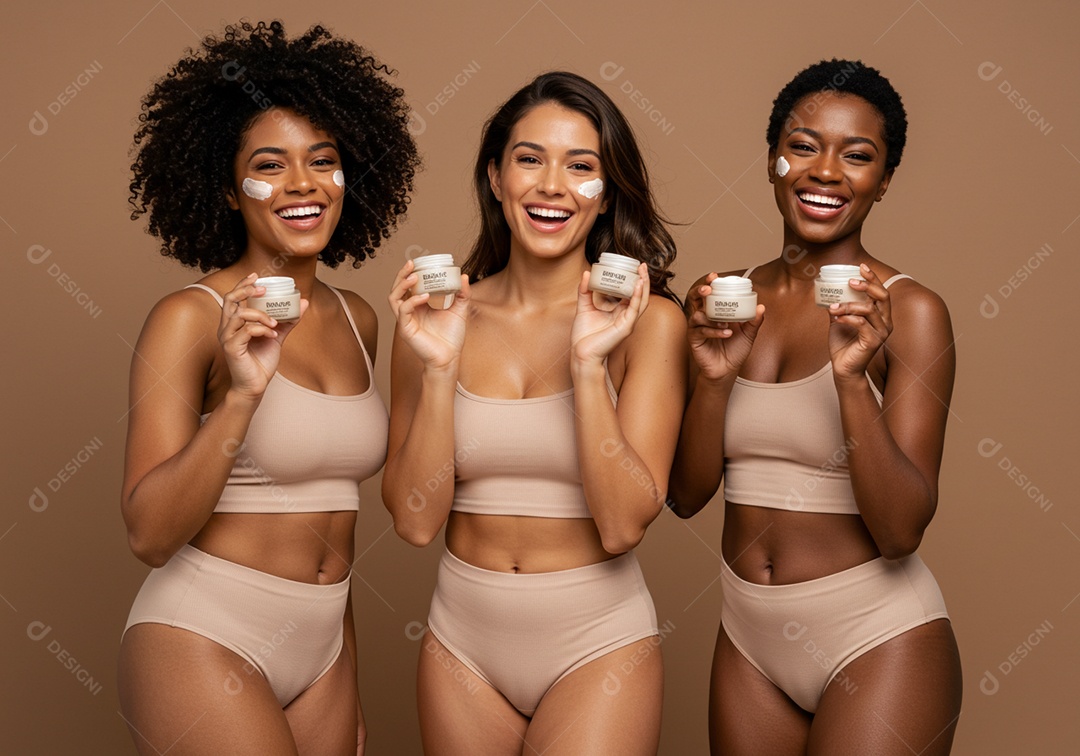 Lindas mulheres em um dia de beleza