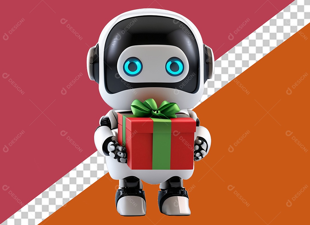 Robô Personagem 3D Para Composição PSD