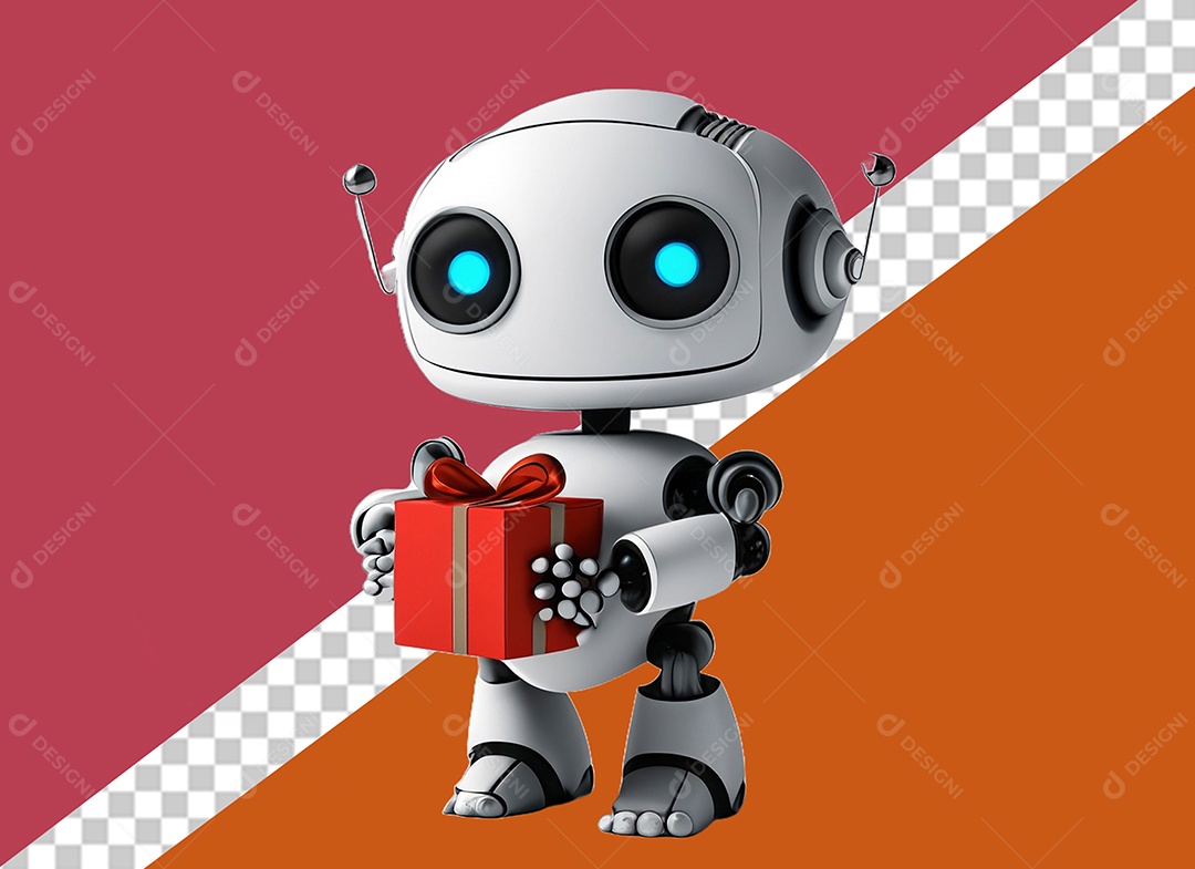 Robô Personagem 3D Para Composição PSD