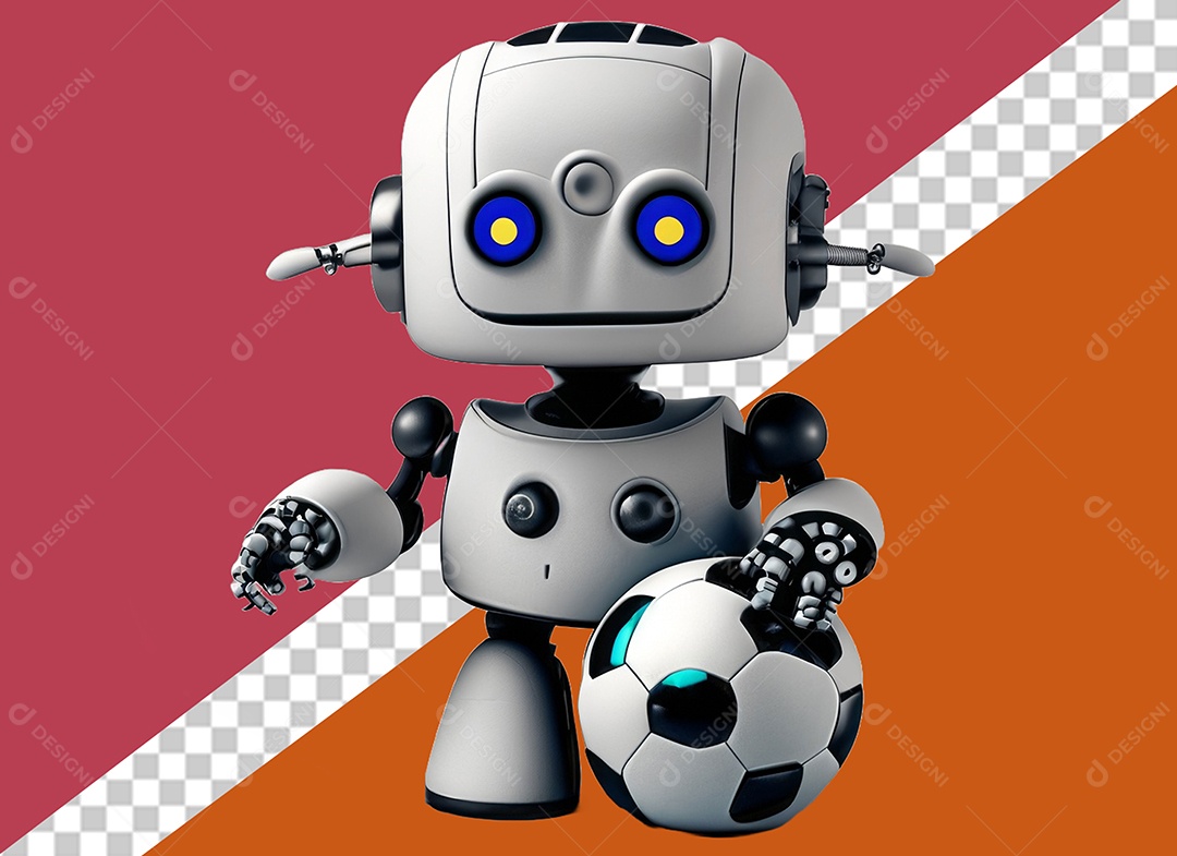 Robô Personagem 3D Para Composição PSD