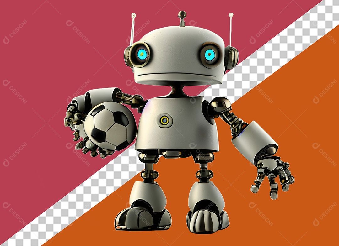 Robô Personagem 3D Para Composição PSD