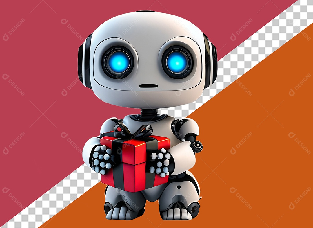 Robô Personagem 3D Para Composição PSD