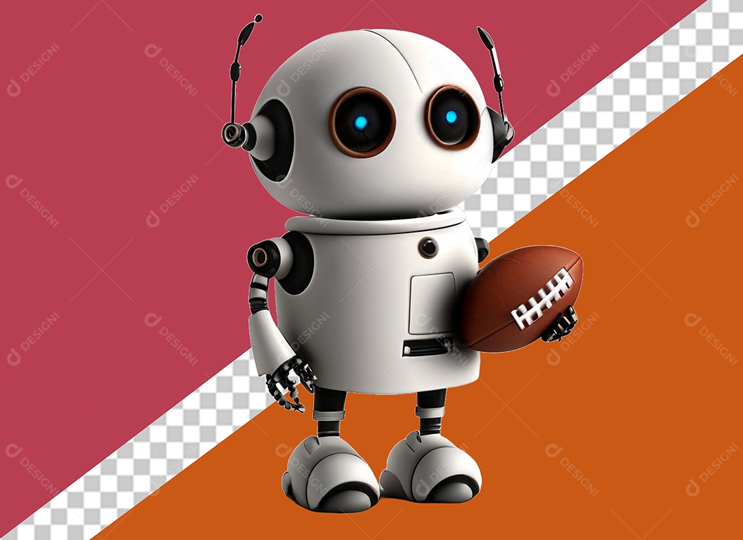 Robô Personagem 3D Para Composição PSD